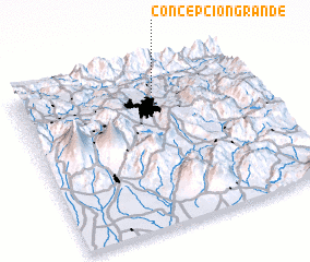 3d view of Concepción Grande