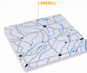 3d view of Lone Hill