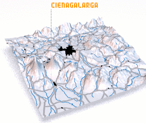 3d view of Ciénaga Larga