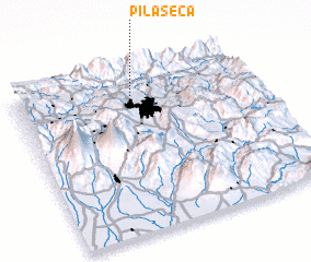 3d view of Pila Seca