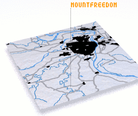 3d view of Mount Freedom