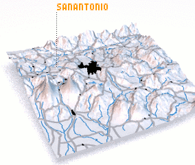 3d view of San Antonio