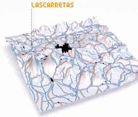 3d view of Las Carretas