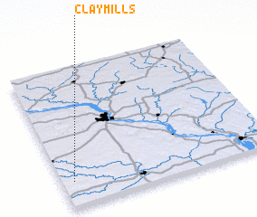 3d view of Clay Mills