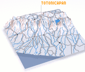 3d view of Totonicapán