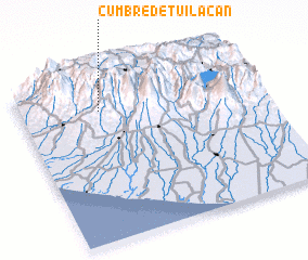 3d view of Cumbre de Tuilacán