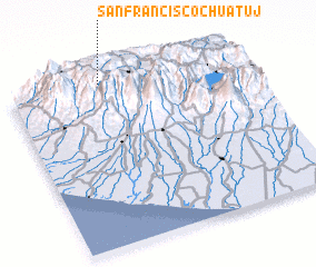 3d view of San Francisco Chuatuj