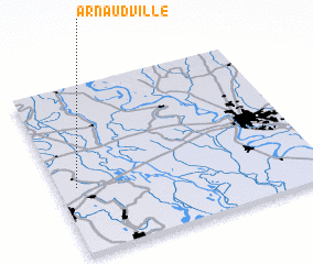 3d view of Arnaudville