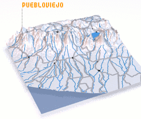 3d view of Pueblo Viejo