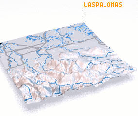 3d view of Las Palomas