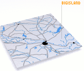 3d view of Big Island