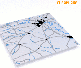 3d view of Clear Lake