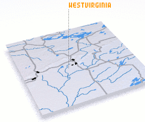 3d view of West Virginia