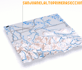 3d view of San Juan El Alto Primera Sección