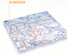 3d view of El Refugio