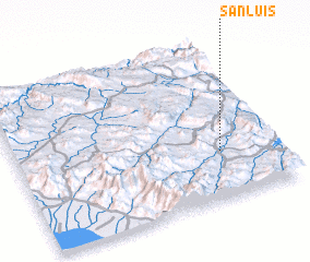 3d view of San Luis