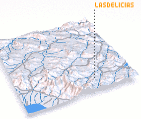 3d view of Las Delicias