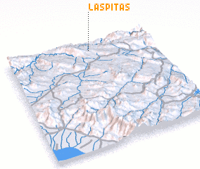 3d view of Las Pitas