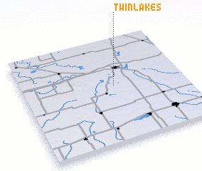 3d view of Twin Lakes