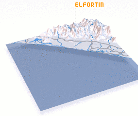 3d view of El Fortín