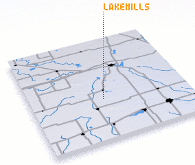 3d view of Lake Mills