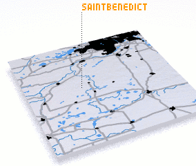 3d view of Saint Benedict