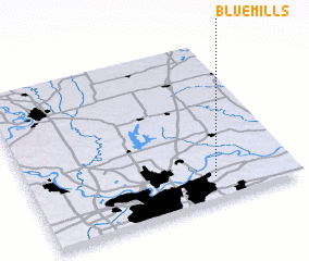3d view of Blue Mills