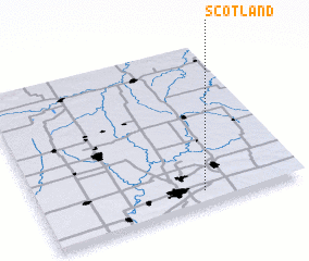 3d view of Scotland