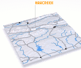 3d view of Haw Creek
