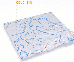 3d view of Colombia