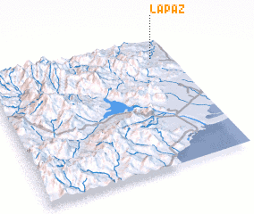 3d view of La Paz