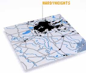 3d view of Hardy Heights