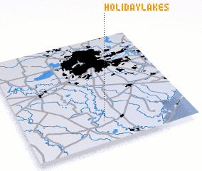 3d view of Holiday Lakes