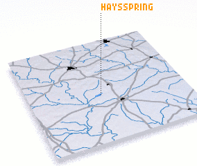 3d view of Hays Spring