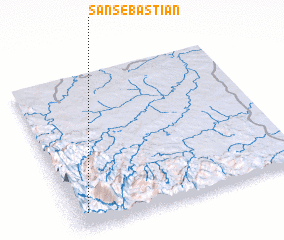 3d view of San Sebastián