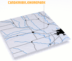 3d view of C and K Mobile Home Park