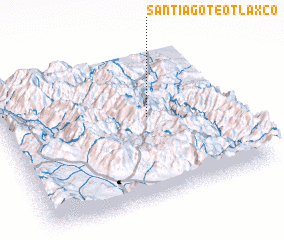 3d view of Santiago Teotlaxco