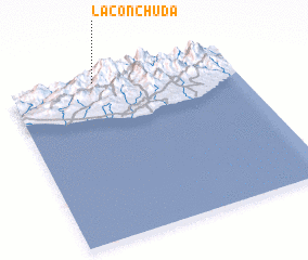 3d view of La Conchuda