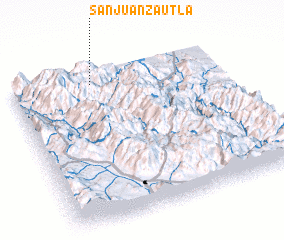 3d view of San Juan Zautla