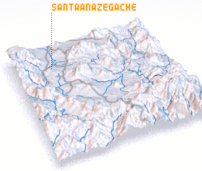 3d view of Santa Ana Zegache