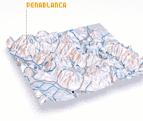 3d view of Peña Blanca