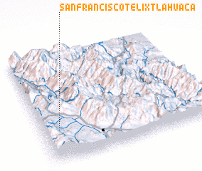 3d view of San Francisco Telixtlahuaca