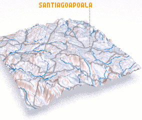 3d view of Santiago Apoala