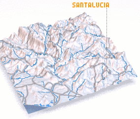 3d view of Santa Lucía