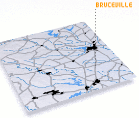 3d view of Bruceville