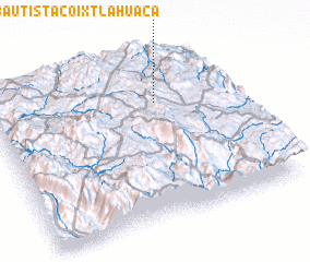 3d view of San Juan Bautista Coixtlahuaca