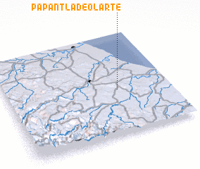 3d view of Papantla de Olarte