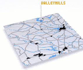 3d view of Valley Mills