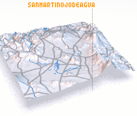 3d view of San Martín Ojo de Agua