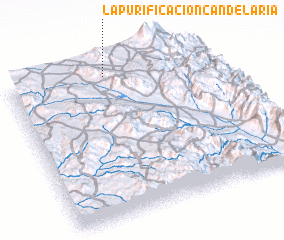 3d view of La Purificación Candelaria